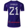 Virallinen Fanipaita Argentiina DYBALA 21 Vieraspelipaita MM-Kisat 2022 - Miesten